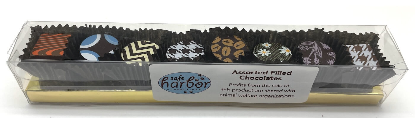 Assorted-Filled Assorted filled chocolates.
