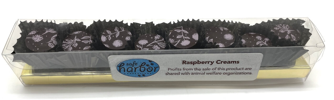 Raspberry-Filled Raspberry filled chocolate.